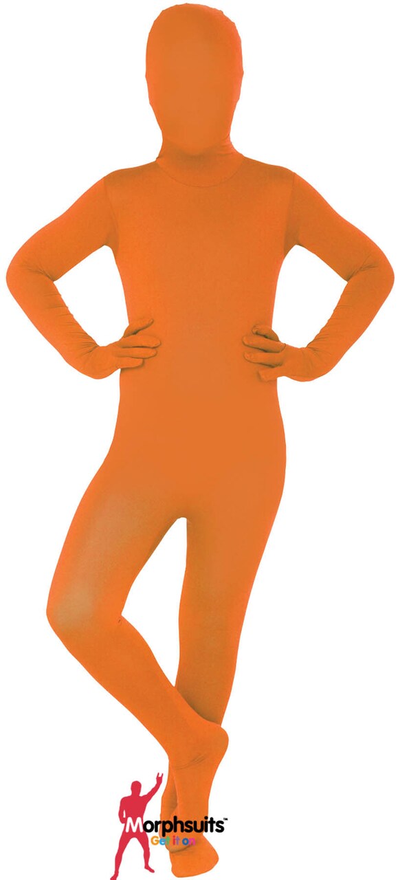morphsuits kids Morphsuits Original Solid Orange Kids Halloween Costume - Small